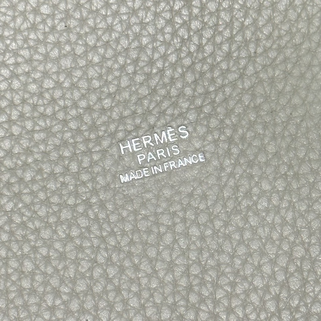 Hermes Picotin Lock 18 Bag In Pearl Grey Clemence Leather